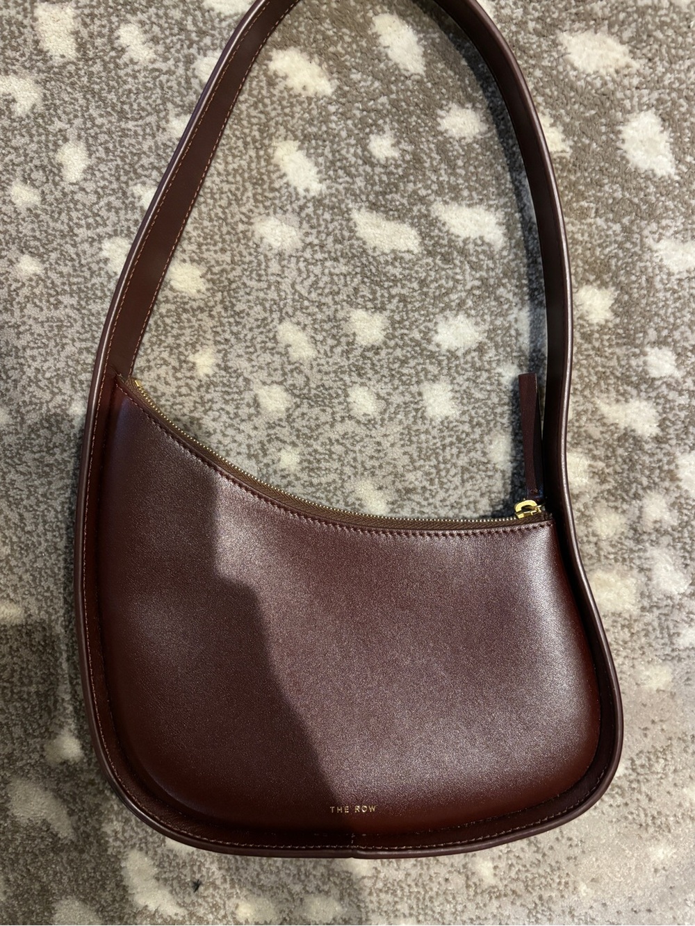 The Row Brown Leather Shoulder Bag
